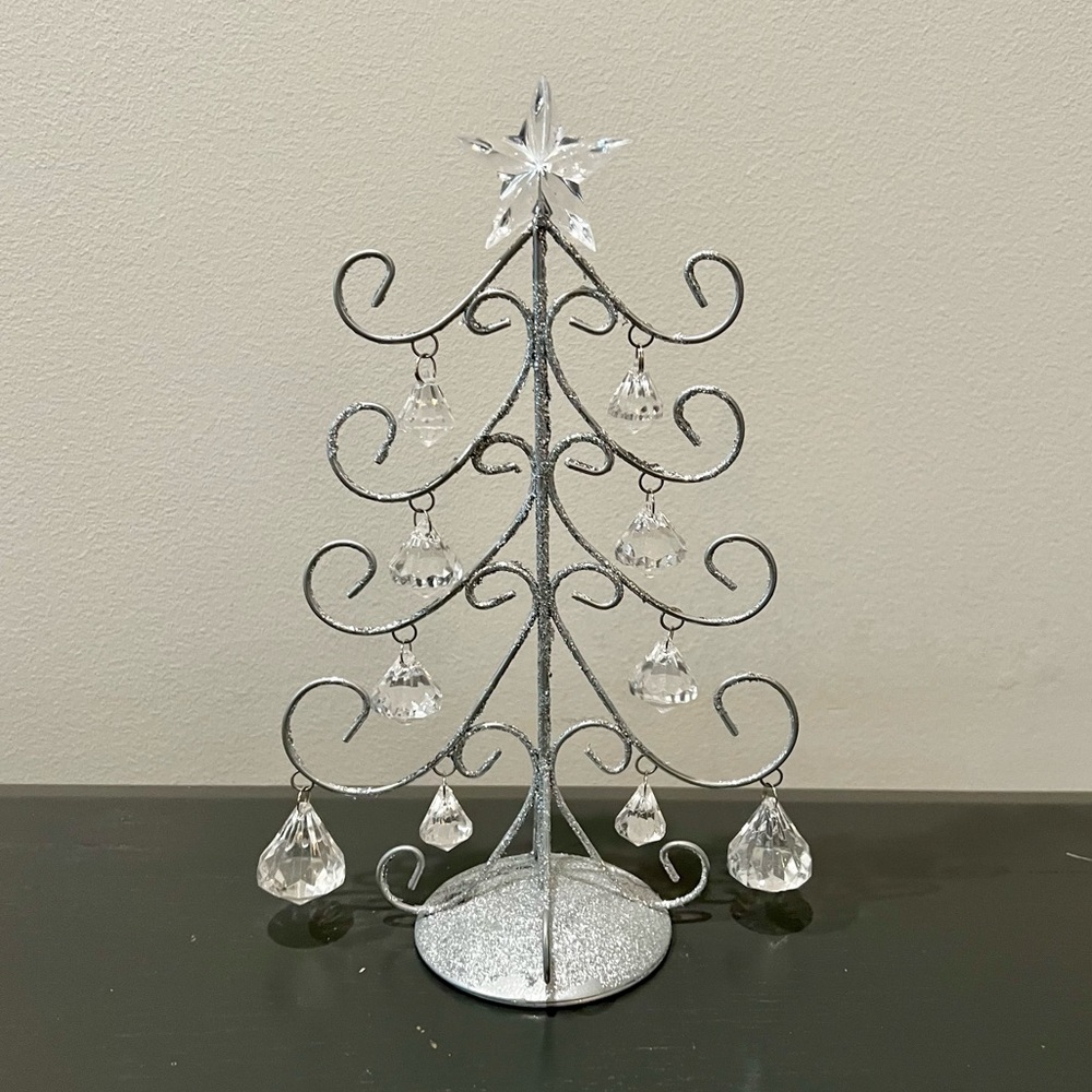 Silver Crystal Sparkly Christmas Tree